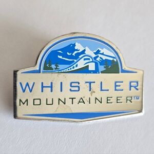 Whistler Mountaineer Badge Lapel Pin Passenger Train Vancouver to Whistler